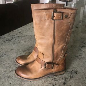 Cognac riding boots